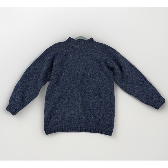 White Wheeler & Martha Other - Vintage 80s White Wheeler & Martha Blue Wool Chunky Sweater Small